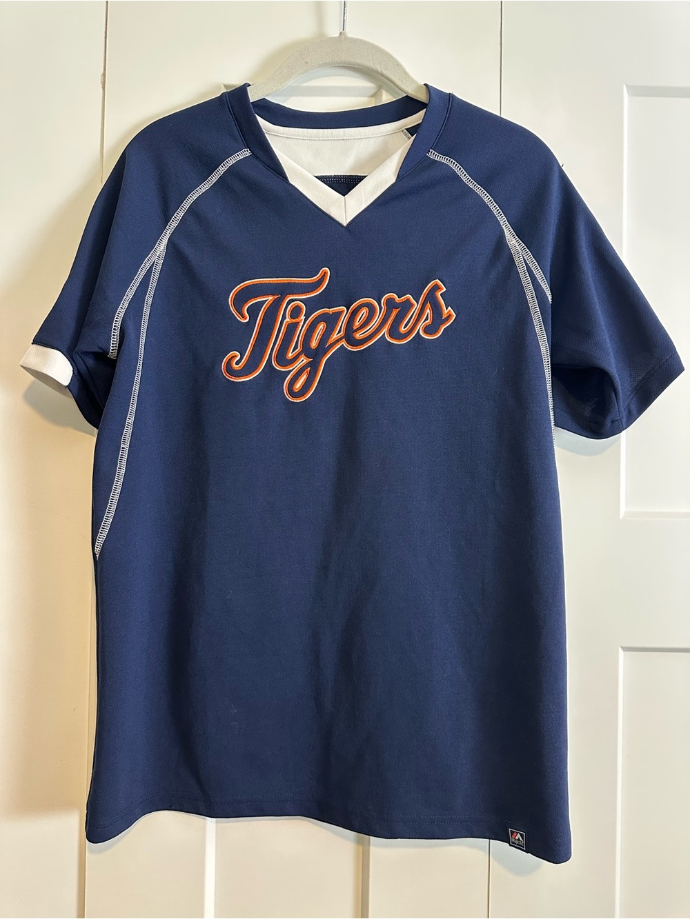 Kids Unisex Navy Tigers Short-Sleeve Jersey